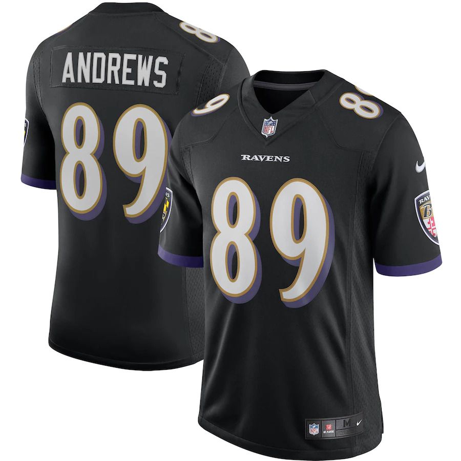 Men Baltimore Ravens #89 Mark Andrews Nike Black Vapor Limited NFL Jersey->baltimore ravens->NFL Jersey